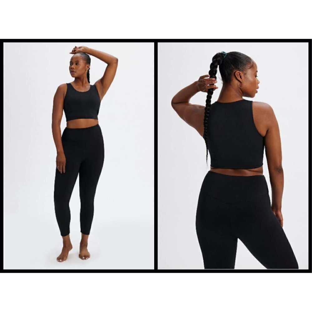 💕GIRLFRIEND COLLECTIVE💕 Luxe Leggings ~ 7/8 Length Black Small S NWT